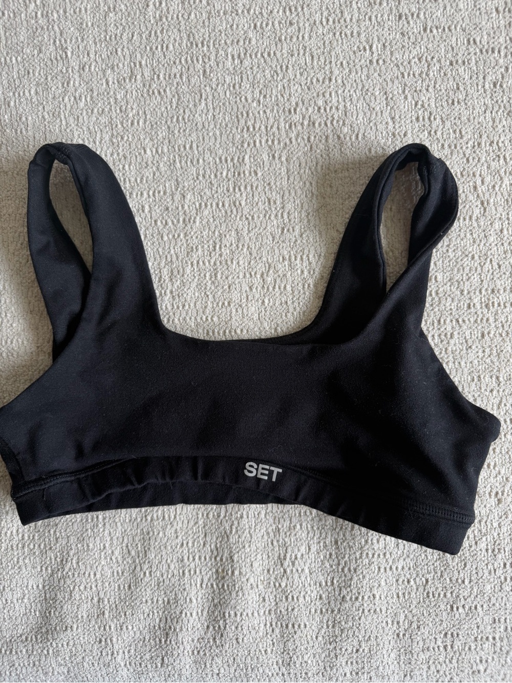 SET Active Black Scoop Sports Bra